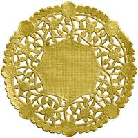 4" Gold Foil Lace Doily - 1000/Case