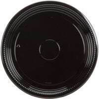 WNA Comet A512PBL Caterline Casuals 12 inch Black Round Catering Tray - 25/Case
