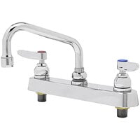 T&S B-1120 Deck Mounted Workboard Faucet with 8" Centers - 6" Swing Nozzle