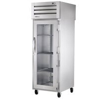 True STR1RPT-1G-1S-HC Spec Series 27 1/2" Glass Front / Solid Back Door Stainless Steel Pass-Through Refrigerator