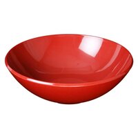 Thunder Group PS3110RD 10 3/4" Passion Red Round 3 Qt. Melamine Bowl - 4/Pack