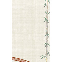 8 1/2 inch x 11 inch Menu Paper Asian Themed Bamboo Design Right Insert - 100/Pack