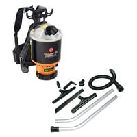 Hoover C2401 6.4 Qt. Commercial Backpack Vacuum Cleaner with 1 1/2" Attachments