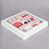 14 inch x 14 inch x 2 inch Clay Coated Pizza Box - 100/Bundle