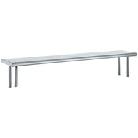 Advance Tabco OTS-12-84 12" x 84" Table Mounted Single Deck Stainless Steel Shelving Unit