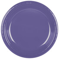 Creative Converting 28115031 10" Purple Plastic Plate - 240/Case