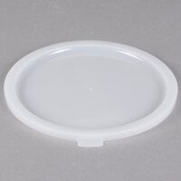 Carlisle 6 and 8 Qt. White Round Polyethylene Food Storage Container Lid