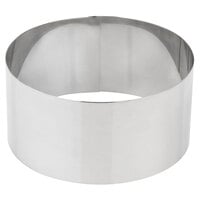 American Metalcraft SR6063 6 inch x 3 inch Stainless Steel Round Cake Ring