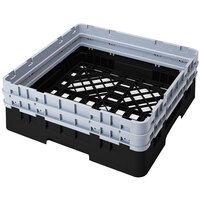 Cambro BR578110 Black Camrack Full Size Open Base Rack with 2 Extenders