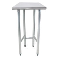 Advance Tabco TAG-302 30 inch x 24 inch 16 Gauge Open Base Stainless Steel Commercial Work Table