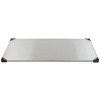 Metro 2448FS Super Erecta 24 inch x 48 inch Flat Stainless Steel Solid Shelf