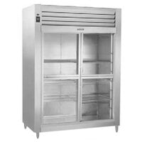 Traulsen RHT232NUT-HSL Stainless Steel 46 Cu. Ft. Two Section Narrow Sliding Glass Half Door Reach In Refrigerator - Specification Line