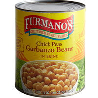 Furmano's #10 Can Extra-Fancy Chick Peas (Garbanzo Beans) - 6/Case