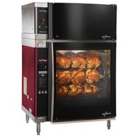 Alto-Shaam AR-7EVH-SGLPANE Single Pane Flat Glass Rotisserie Oven with 7 Spits and Ventless Hood - 240V