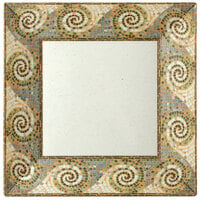 GET ML-91-MO 14" Square Mosaic Plate - 6/Case
