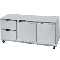 Beverage-Air UCRD72AHC-2 72" Compact Undercounter Refrigerator with 2 Doors and 2 Drawers