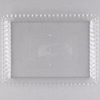Fineline 294-CL Flairware 9 inch x 13 inch Clear Plastic Rectangular Tray - 48/Case