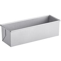 Chicago Metallic 44615 1 1/2 lb. Glazed Aluminized Steel Pullman Bread Loaf Pan - 13 9/16" x 4 9/16" x 4"