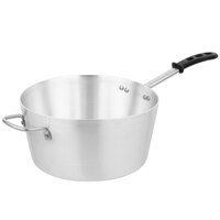 Vollrath 68307 Wear-Ever 7 Qt. Tapered Aluminum Sauce Pan with TriVent Black Silicone Handle