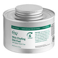Choice 6 Hour Wick Chafing Dish Fuel with Safety Twist Cap