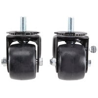 True 830275 2 1/2" Swivel Stem Casters with Black Housings - 4/Set