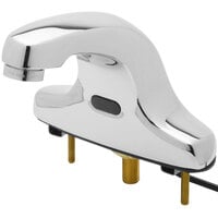 Equip by T&S 5EF-2D-DS-VF05 Deck Mounted Hands-Free Sensor Faucet with 5" Cast Spout and Vandal Resistant Outlet - ADA Compliant