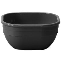 Cambro 10CW110 Camwear 9.4 oz. Black Square Polycarbonate Bowl - 48/Case