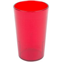 Cambro 950P156 Colorware 9.8 oz. Ruby Red Customizable SAN Plastic Tumbler - 72/Case