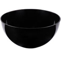 Fineline 3504-BK Platter Pleasers 100 oz. Black Plastic Round Bowl - 24/Case