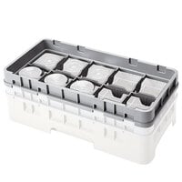 Cambro 10HE1151 Gray 10 Compartment Half Size Full Drop Camrack Extender