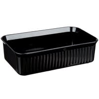 Carlisle 811003 5 lb. Black Rectangular Deli Crock