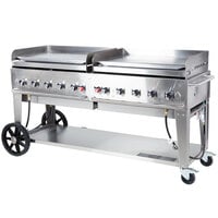 Crown Verity MG-72LP 72" Portable Outdoor Griddle - Liquid Propane