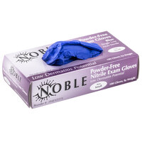 Noble Products Low Dermatitis Potential Nitrile Exam Grade 4 Mil Textured Gloves - Small - Case of 1000 (10 Boxes of 100)