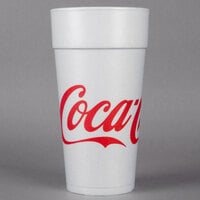 Dart 24J16C 24 oz. Coke® Foam Cup - 500/USA, Mexico - 500/Case