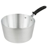 Vollrath 68304 Wear-Ever 4.5 Qt. Tapered Aluminum Sauce Pan with TriVent Black Silicone Handle
