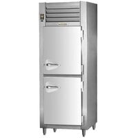 Traulsen RHT126WPUT-HHS Stainless Steel One Section Solid Half Door Shallow Depth Pass-Through Refrigerator - Specification Line