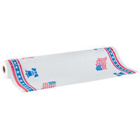 40 inch x 300' Paper Table Cover with Patriotic Pattern