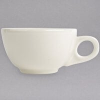 Homer Laughlin by Steelite International HL10500 7.75 oz. Ivory (American White) Rolled Edge Boston China Cup - 36/Case
