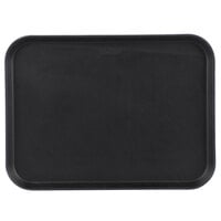 Cambro 1520CT110 Camtread® 15" x 20" Black Satin Non-Skid Serving Tray - 12/Case