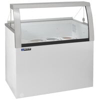 Master-Bilt DD-46LCG 48 inch Low Curved Glass Ice Cream Dipping Cabinet