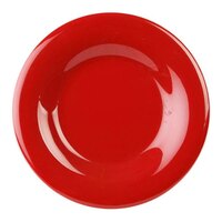 Thunder Group CR012PR 11 3/4 inch Pure Red Wide Rim Melamine Plate - 12/Pack