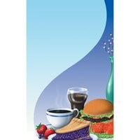 Choice 8 1/2" x 11" Menu Paper - Coffee Shop Themed Table Setting Design Cover - 100/Pack