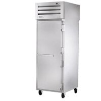 True STR1RPT-1S-1G-HC Spec Series 27 1/2" Solid Front / Glass Back Door Stainless Steel Pass-Through Refrigerator