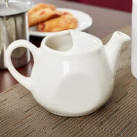 Tuxton BET-1001 Healthcare 10 oz. Eggshell China Tea Pot