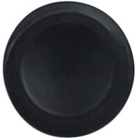 10 Strawberry Street RPPLE-BLKCHRGR Matte Wave 12 3/4 inch Black Charger Stoneware Plate - 12/Case