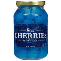 Regal 16 oz. Dark Blue Maraschino Cherries with Stems