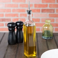 Choice 16 oz. Oil and Vinegar Cruet with Pourer