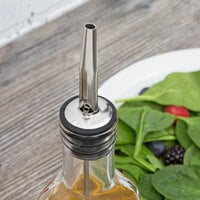 Choice Vented Oil & Vinegar Cruet Bottle Pourer - 12/Case