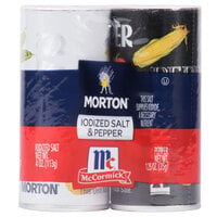 Morton Disposable Salt and Pepper Shaker Set - 12/Case