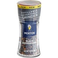 Morton 1.24 oz. Black Peppercorn Glass Mill - 6/Case